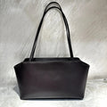 Minimalist Smooth Leather Thin Strap Small Shoulder Tote Bag