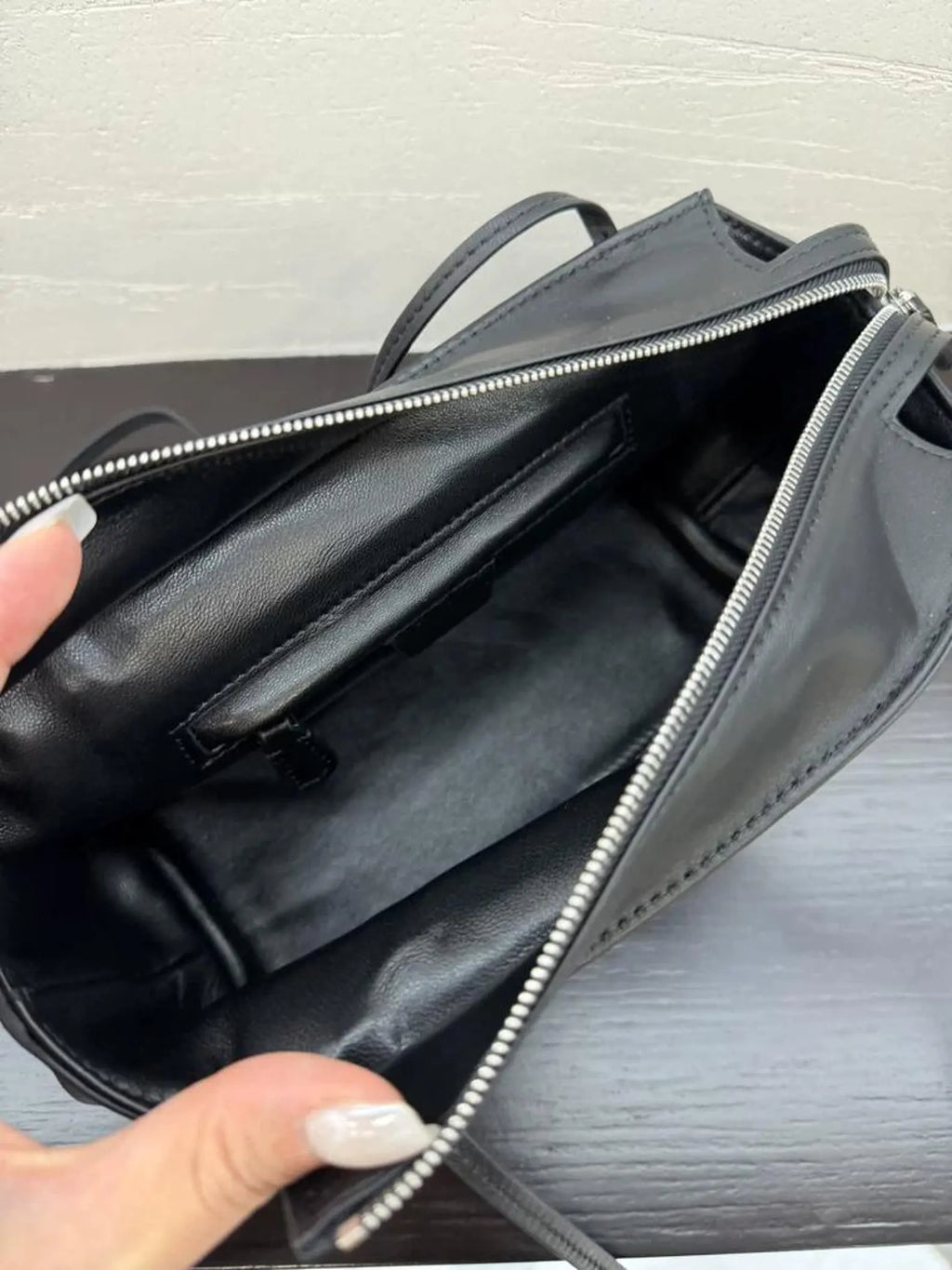 Minimalist Smooth Leather Thin Strap Small Shoulder Tote Bag